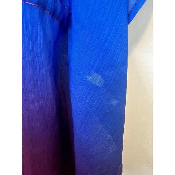 Bleu by Rod Beattie Womens Caftan Swim Cover-Up Medium Multicolor Sheer - Picture 3 of 4